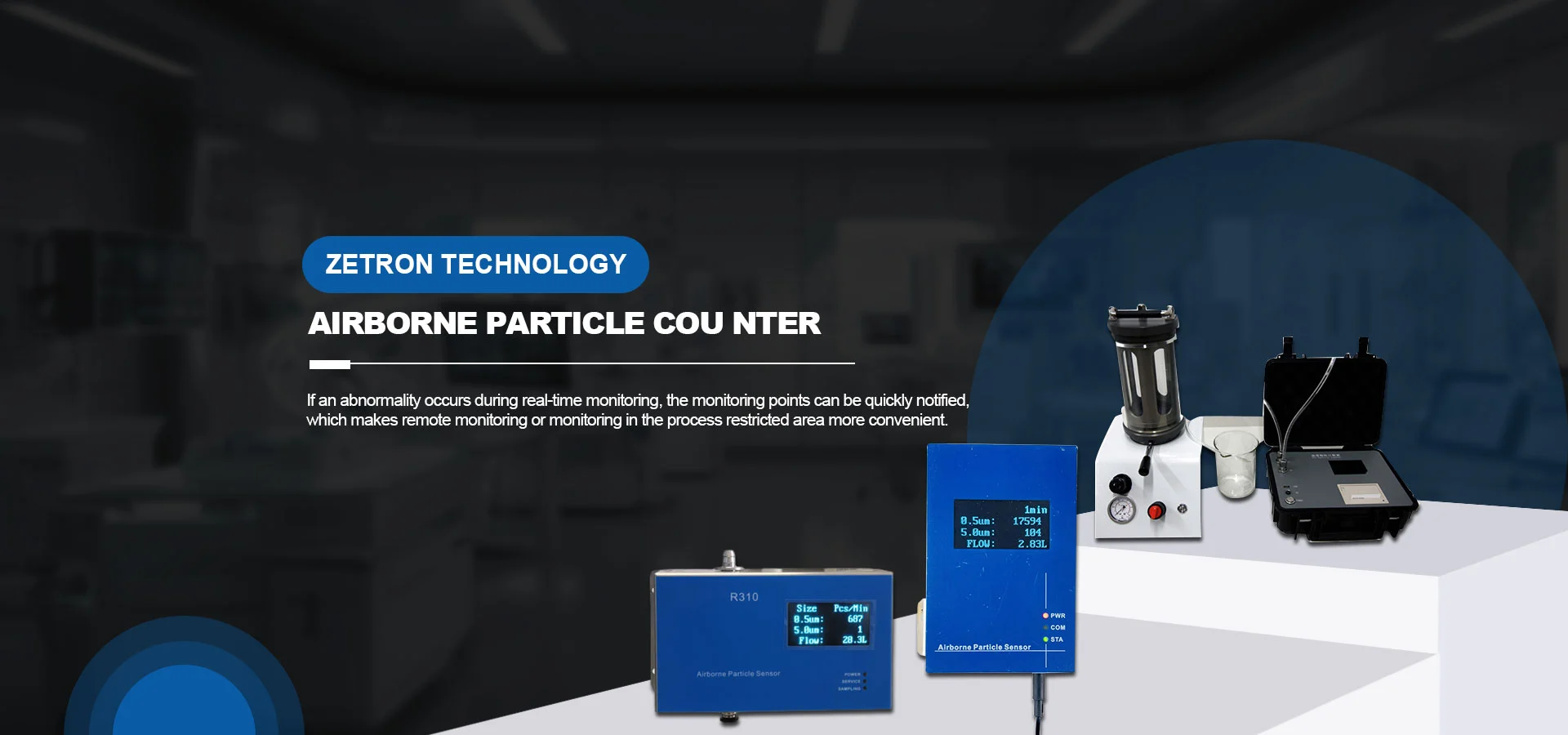 China Particle Counters စက်ရုံ